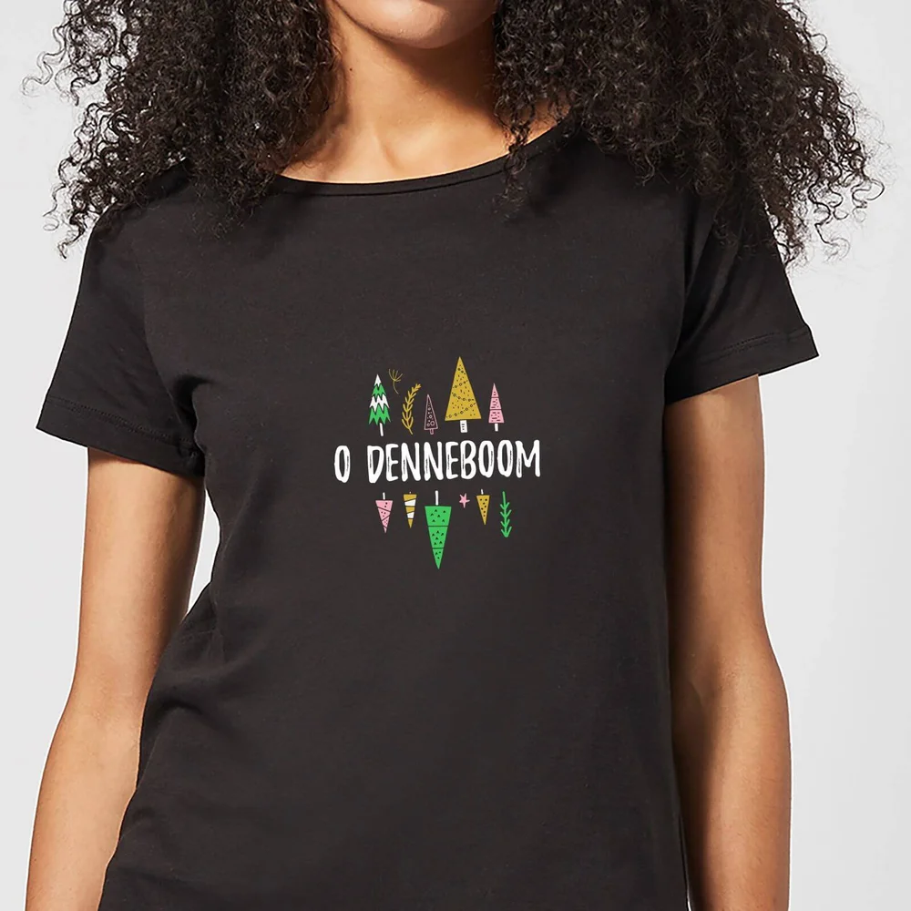 O Denneboom Dames T-Shirt - Zwart - 3XL Afbeelding 1