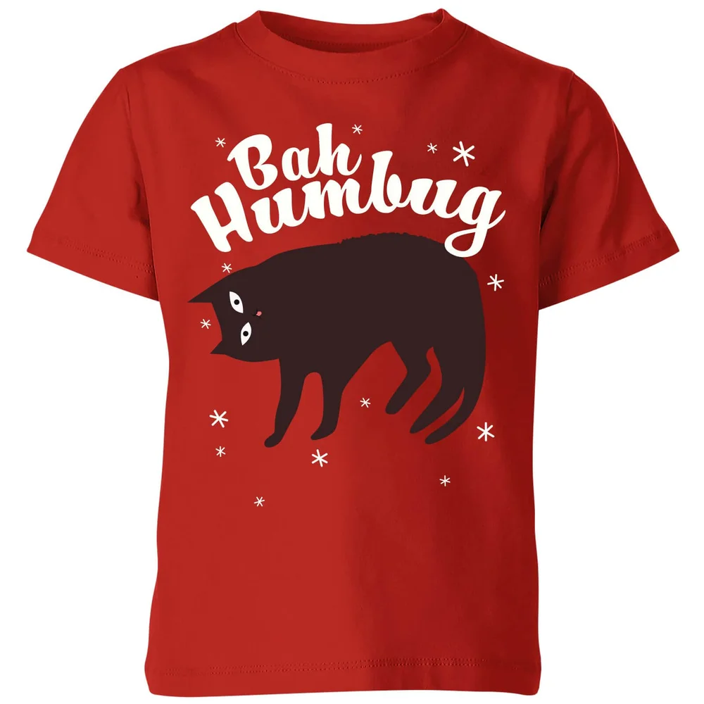 Bah Humbug Kids' T-Shirt - Red - 98/104 (3-4 jaar) - Rood Afbeelding 1