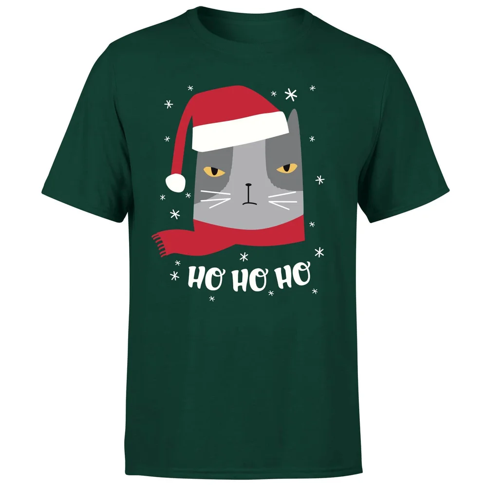 Ho Ho Ho T-Shirt - Forest Green - S - Forest Green Afbeelding 1
