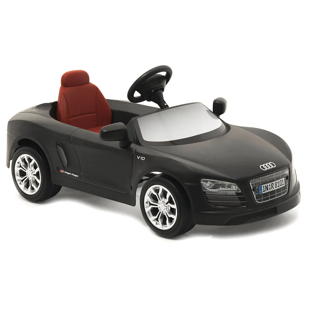 Audi R8 Spyder Pedal Power Car - Matte Black Afbeelding 1