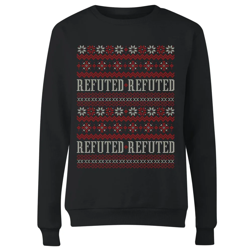 Refuted Christmas Women's T-Shirt - Black - 3XL Afbeelding 1