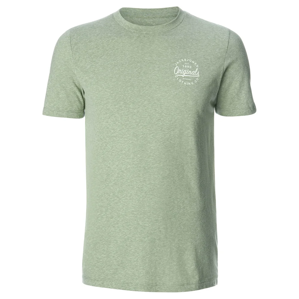 Jack & Jones Men's Originals Breezes Small Logo T-Shirt - Iceberg Green - S - Groen Afbeelding 1