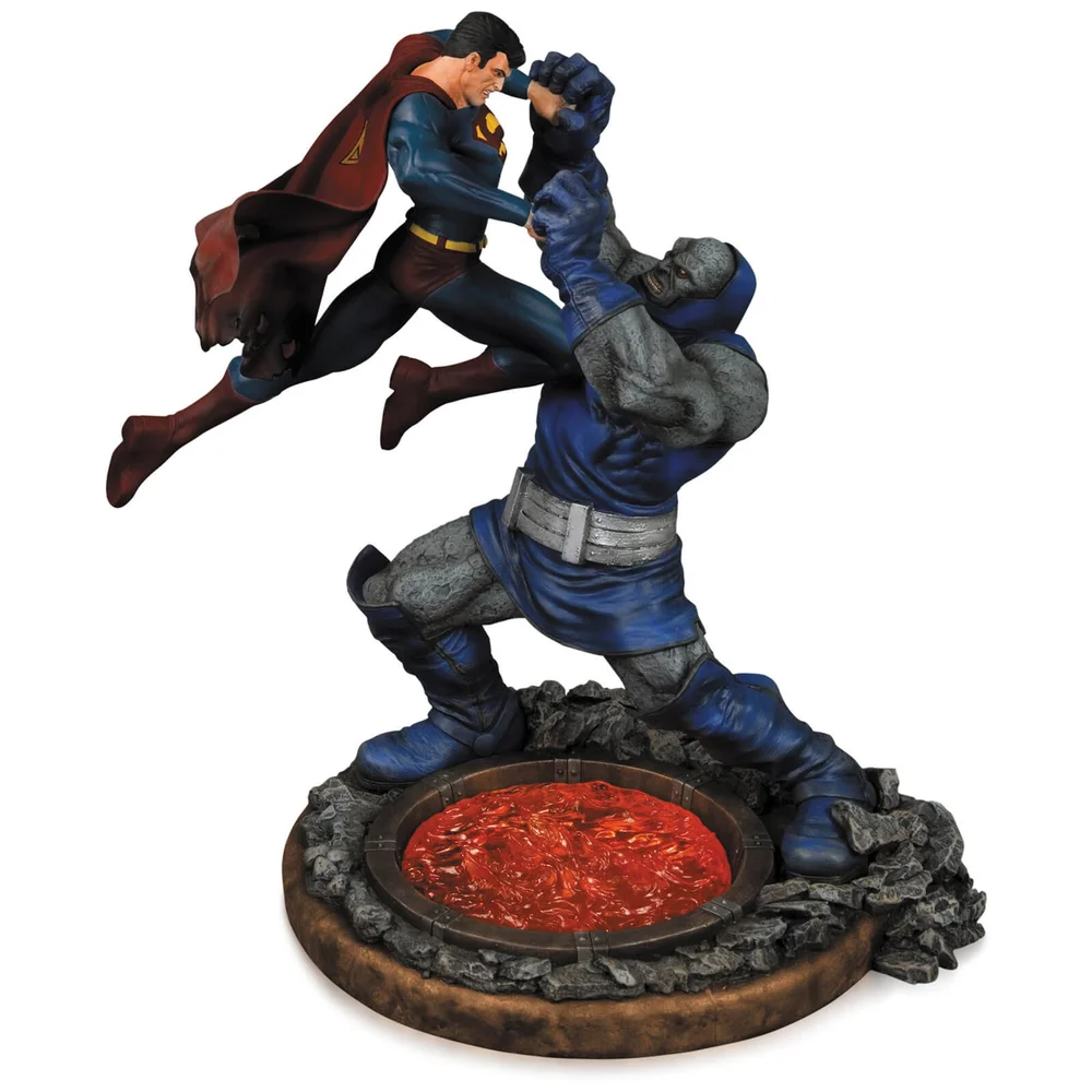 DC Comics Superman Vs Darkseid tweede editie beeldje Afbeelding 1