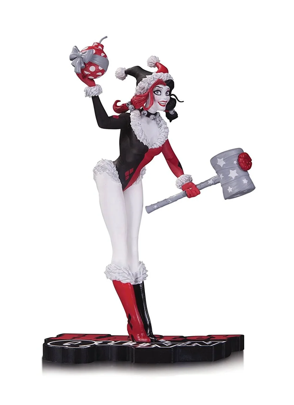 DC Statue Harley Quinn Red White & Black Holiday Afbeelding 1