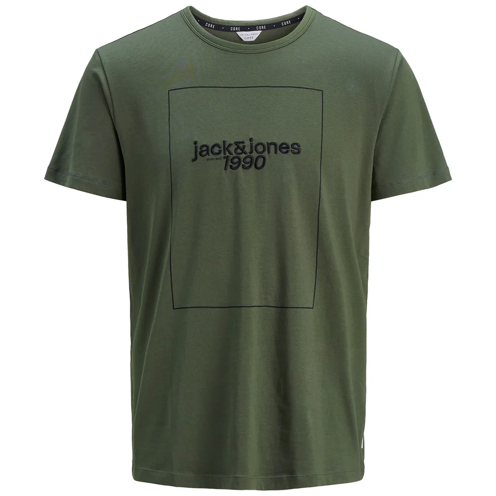Jack & Jones Men's Core Pretoria T-Shirt - Thyme - S - Groen Afbeelding 1