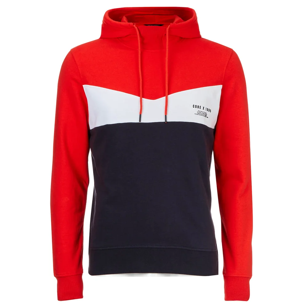 Jack & Jones Men's Core Clarens Hoody - Poinciana - S - Rood Afbeelding 1