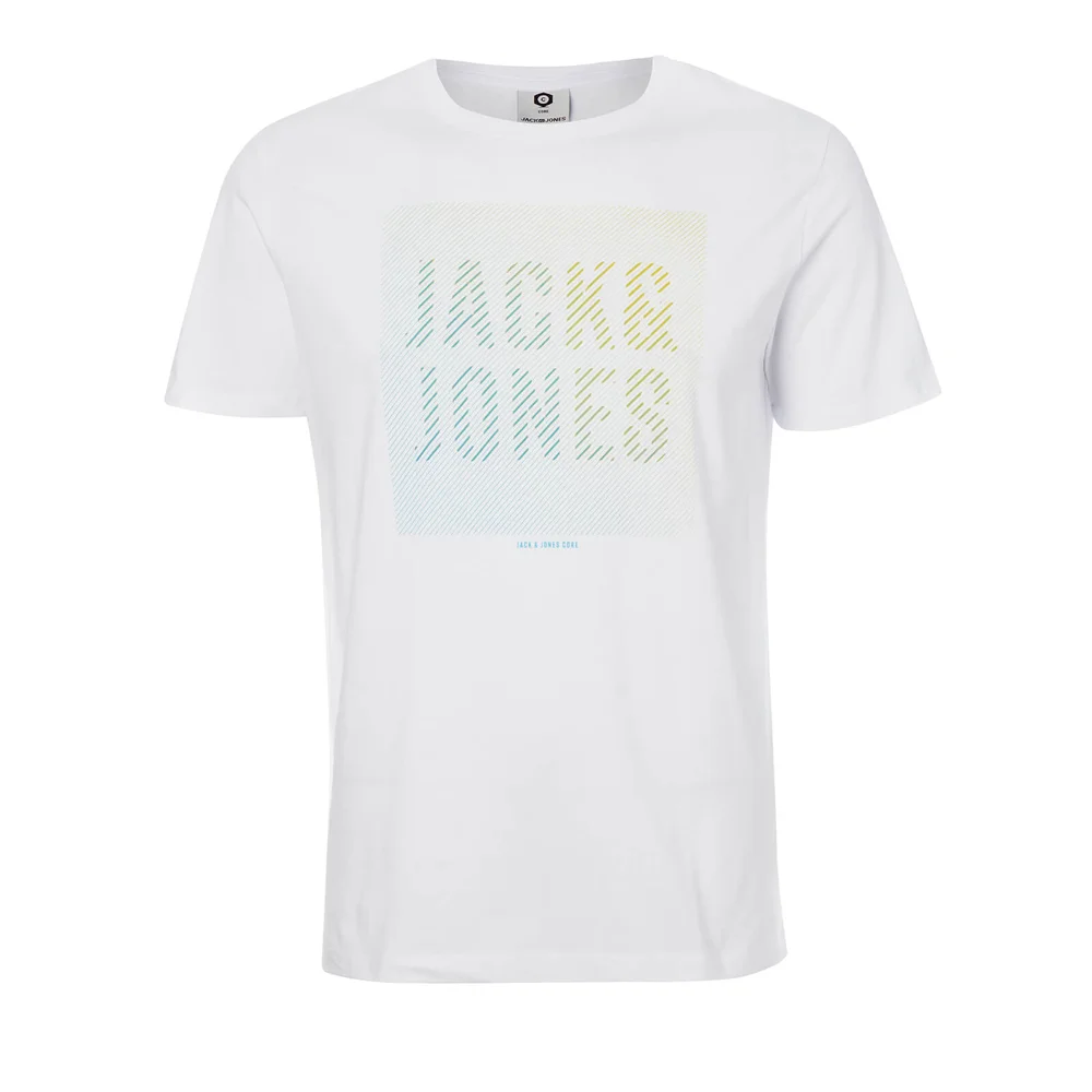 Jack & Jones Men's Core Flynn T-Shirt - White - S - Wit Afbeelding 1