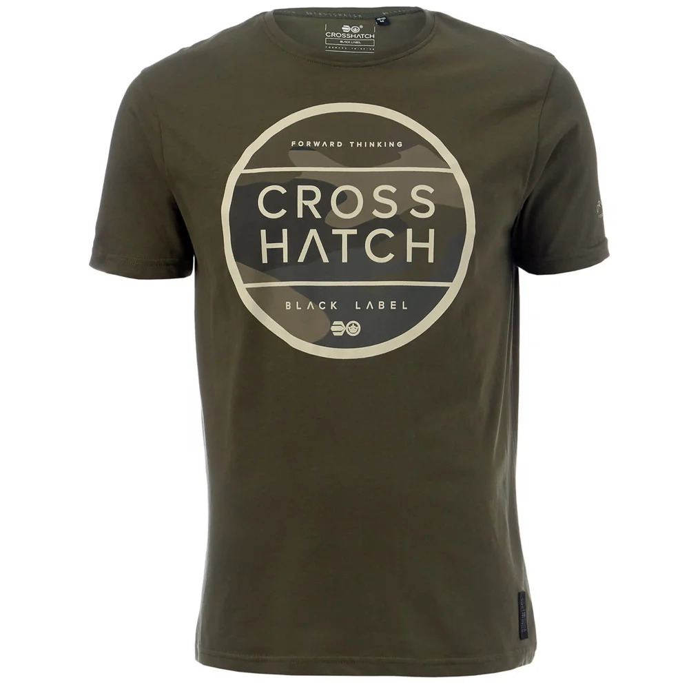 Crosshatch Men's Watkins T-Shirt - Beetle - S - Groen Afbeelding 1