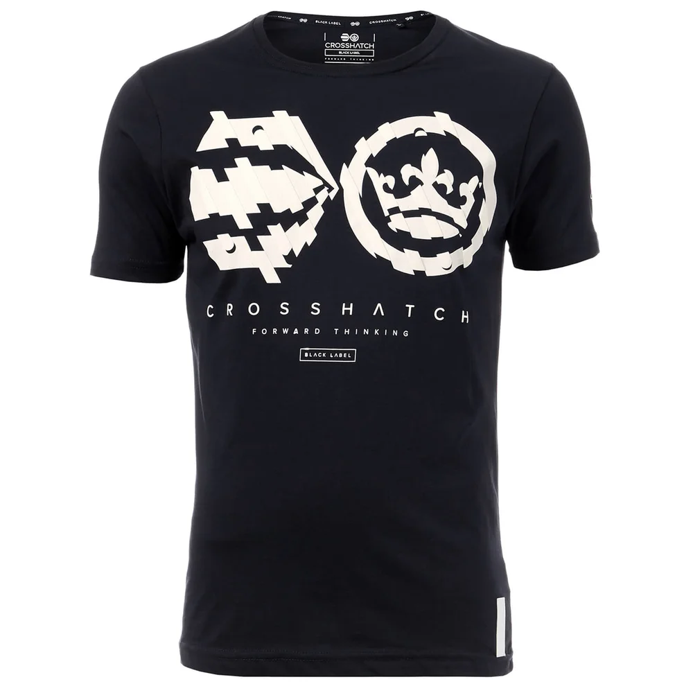 Crosshatch Men's Unsteady T-Shirt - Night Sky - S - Blauw Afbeelding 1