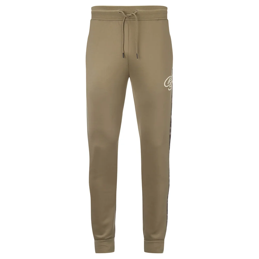 Crosshatch Men's Montana Tricot Sweatpants - Timber Wolf - S - Grijs Afbeelding 1