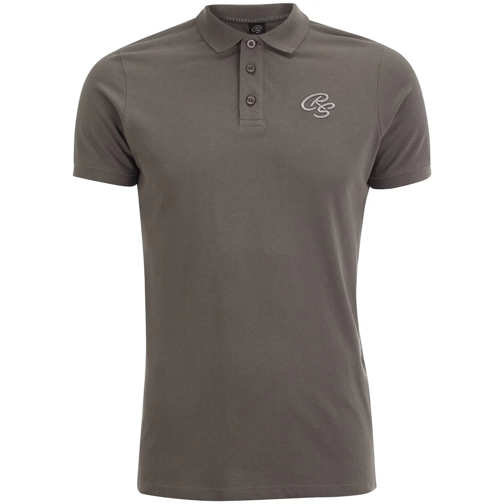 Crosshatch Men's Bingara Polo Shirt - Eiffel Tower - S - Grijs Afbeelding 1