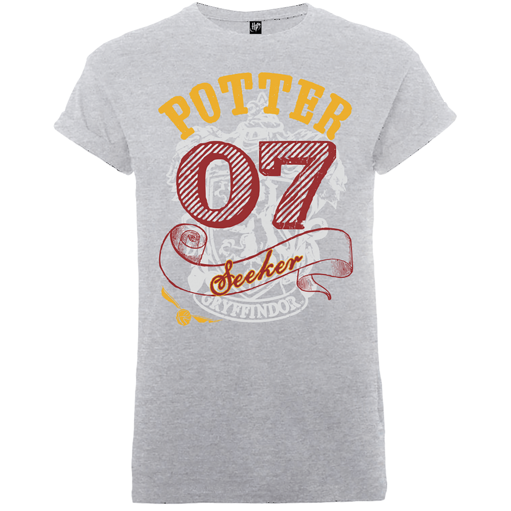 Harry Potter Gryffindor Potter Seeker Heren T-shirt - Grijs - S Afbeelding 1
