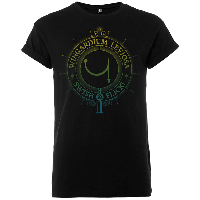 Harry Potter Wingardium Leviosa Swish & Flick Heren T-shirt - Zwart