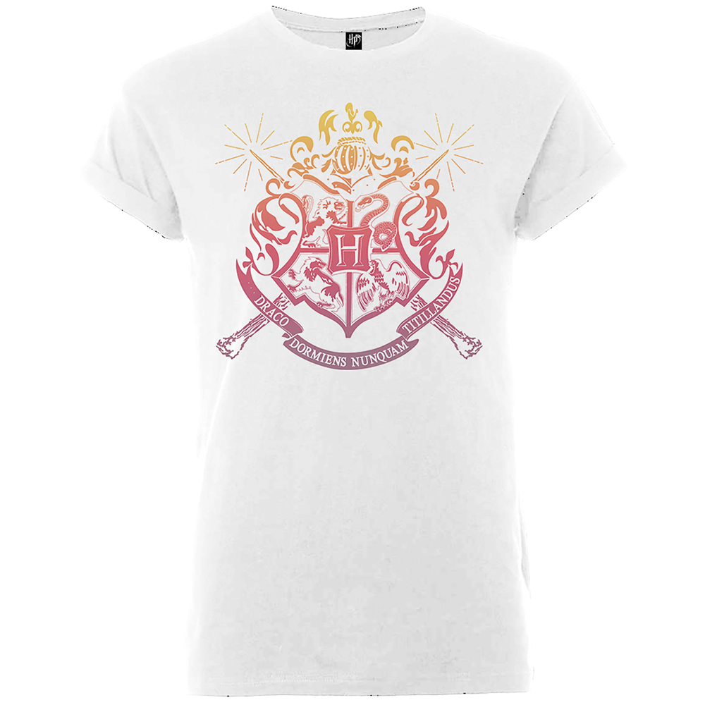 Harry Potter Hogwarts T-shirt - Wit - S Afbeelding 1