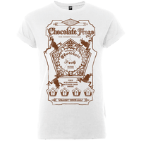 Harry Potter Honeydukes Chocolate Frogs Dames T-shirt - Wit/Bruin