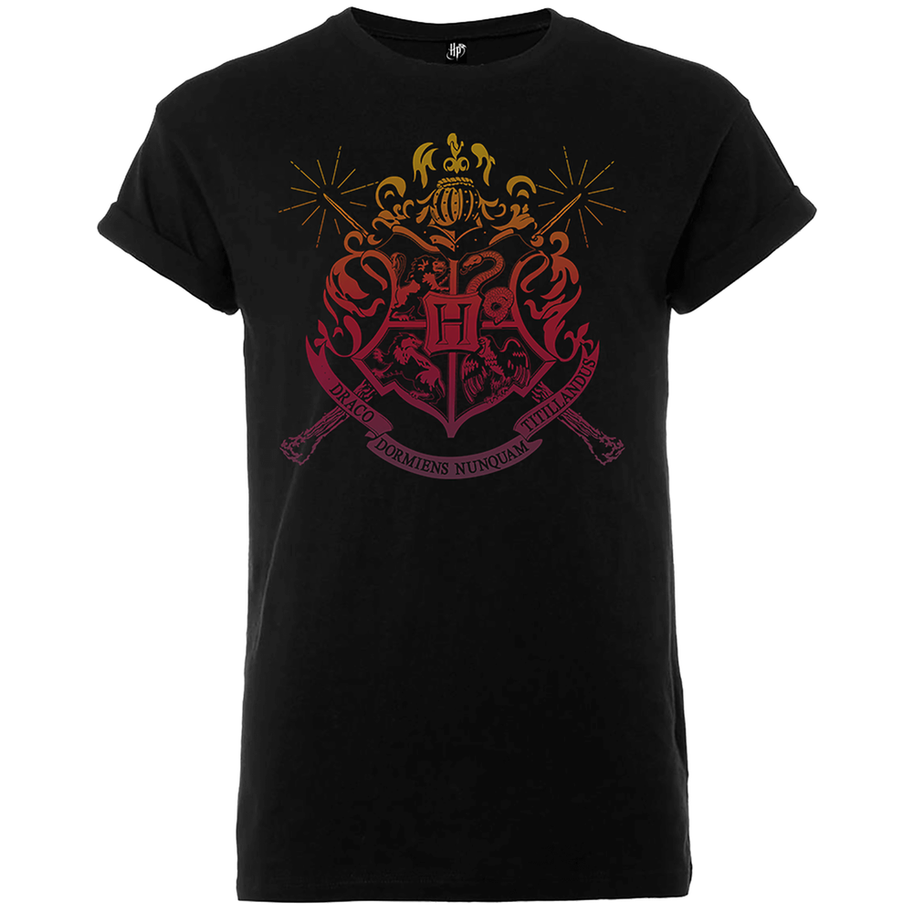 Harry Potter Hogwarts T-shirt - Zwart - S Afbeelding 1