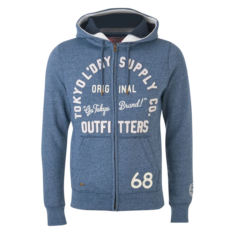 Tokyo Laundry Men's Marshall Bay Hoody - Mood Indigo - S - Navy blauw Afbeelding 1