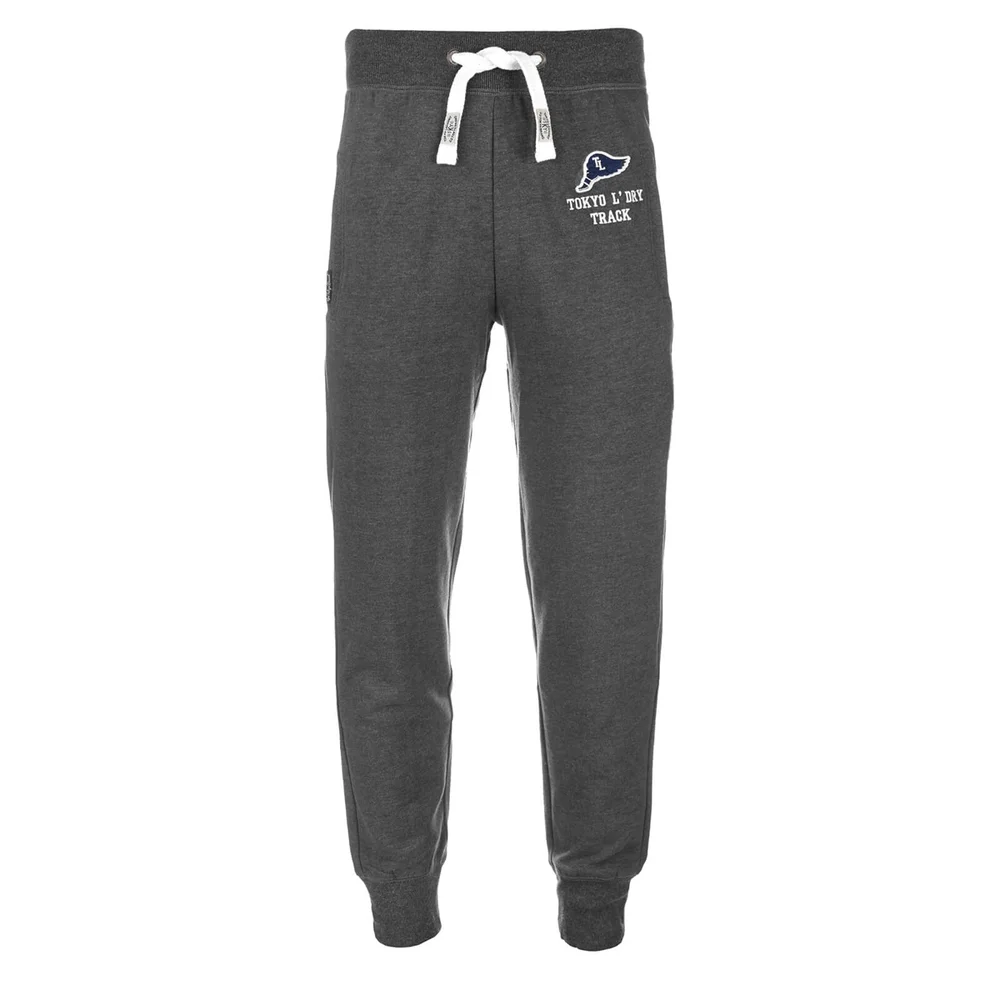 Tokyo Laundry Men's Hollow Sweatpants - Dark Grey Marl - S - Grijs Afbeelding 1