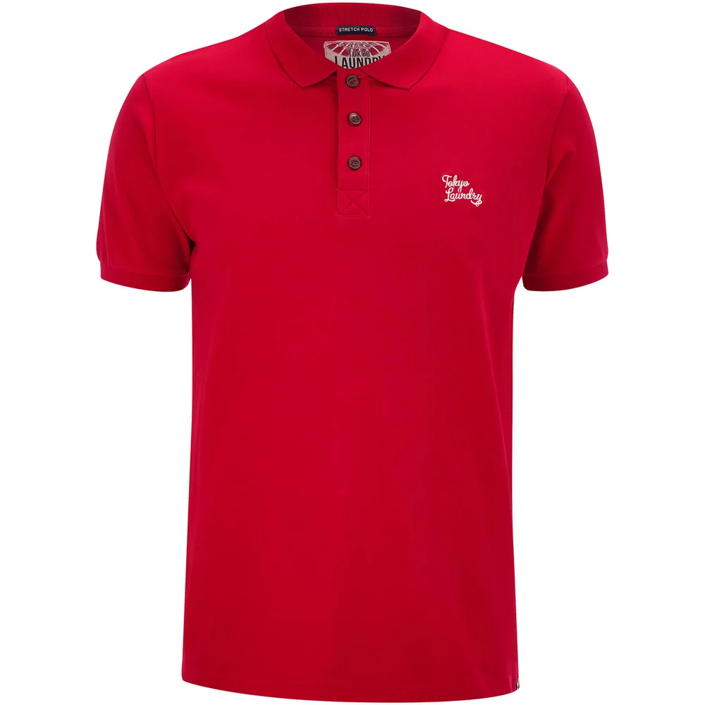 Tokyo Laundry Men's Roseville Polo Shirt - Tokyo Red - S - Rood Afbeelding 1