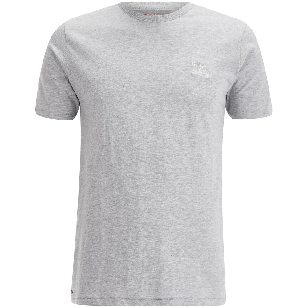Tokyo Laundry Men's Montecarlo T-Shirt - Light Grey Marl - S - Grijs Afbeelding 1