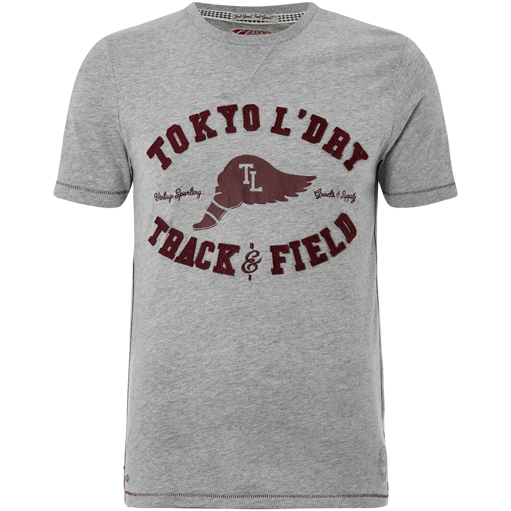 Tokyo Laundry Men's Springfield T-Shirt - Light Grey Marl - S Afbeelding 1