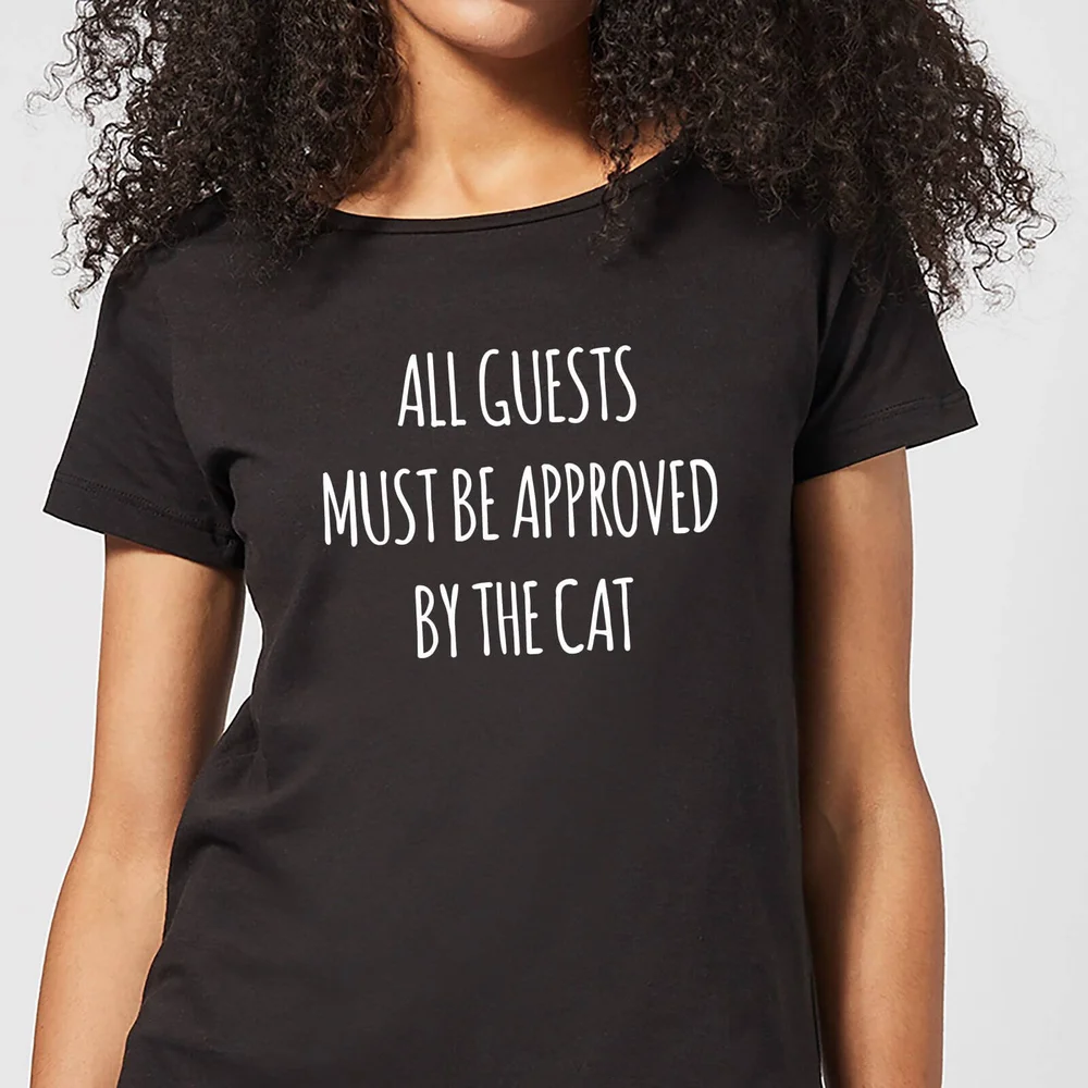 All Guests Must Be Approved By The Cat Women's T-Shirt - Black - 3XL Afbeelding 1