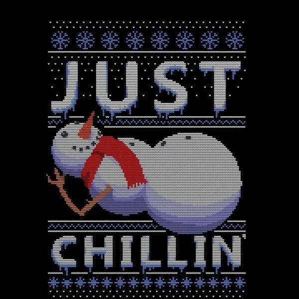 Just Chillin Dames T-Shirt - Zwart