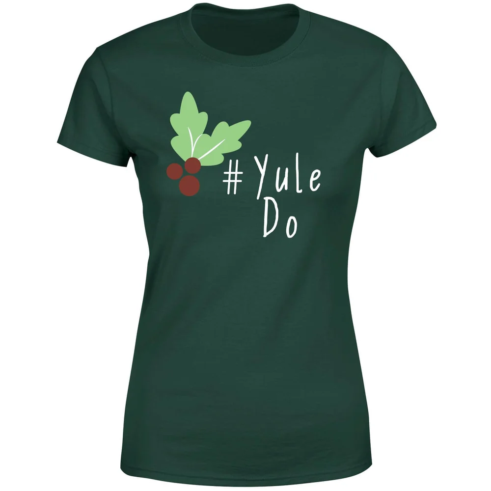 Yule Do Dames T-Shirt - Donkergroen - S - Forest Green Afbeelding 1