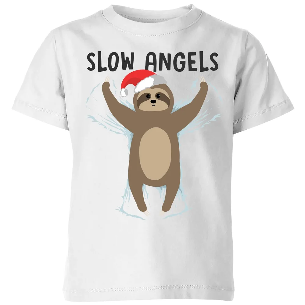 Slow Angels Kinder T-Shirt - Wit - 98/104 (3-4 jaar) - Wit Afbeelding 1