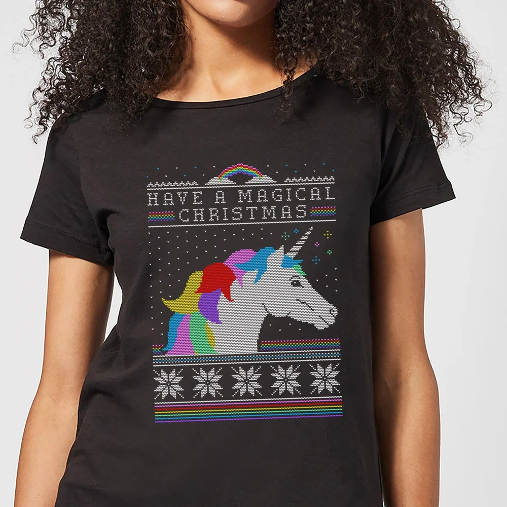 Have a magical Christmas Dames T-Shirt - Zwart - 3XL Afbeelding 1