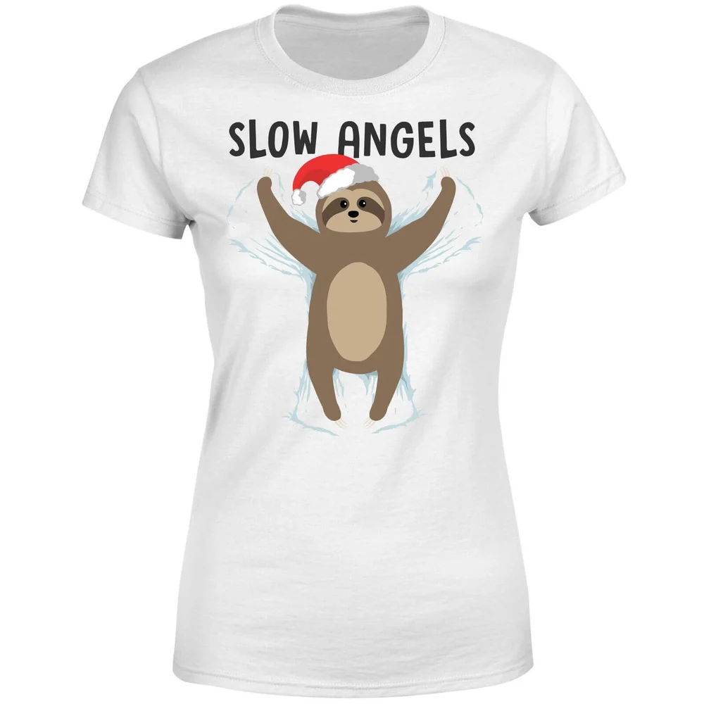Slow Angels Dames T-Shirt - Wit - S - Wit Afbeelding 1