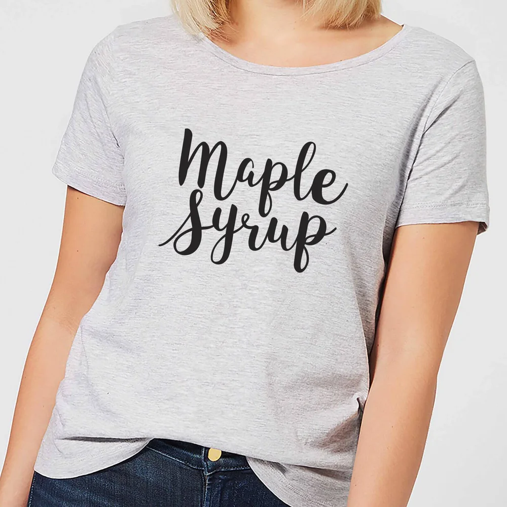 Maple Syrup Women's T-Shirt - Grey - S - Grijs Afbeelding 1
