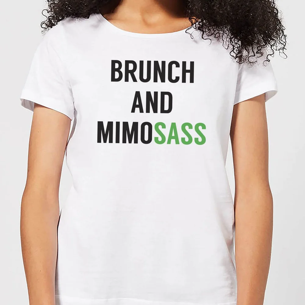 Brunch and Mimosass Women's T-Shirt - White - S - Wit Afbeelding 1