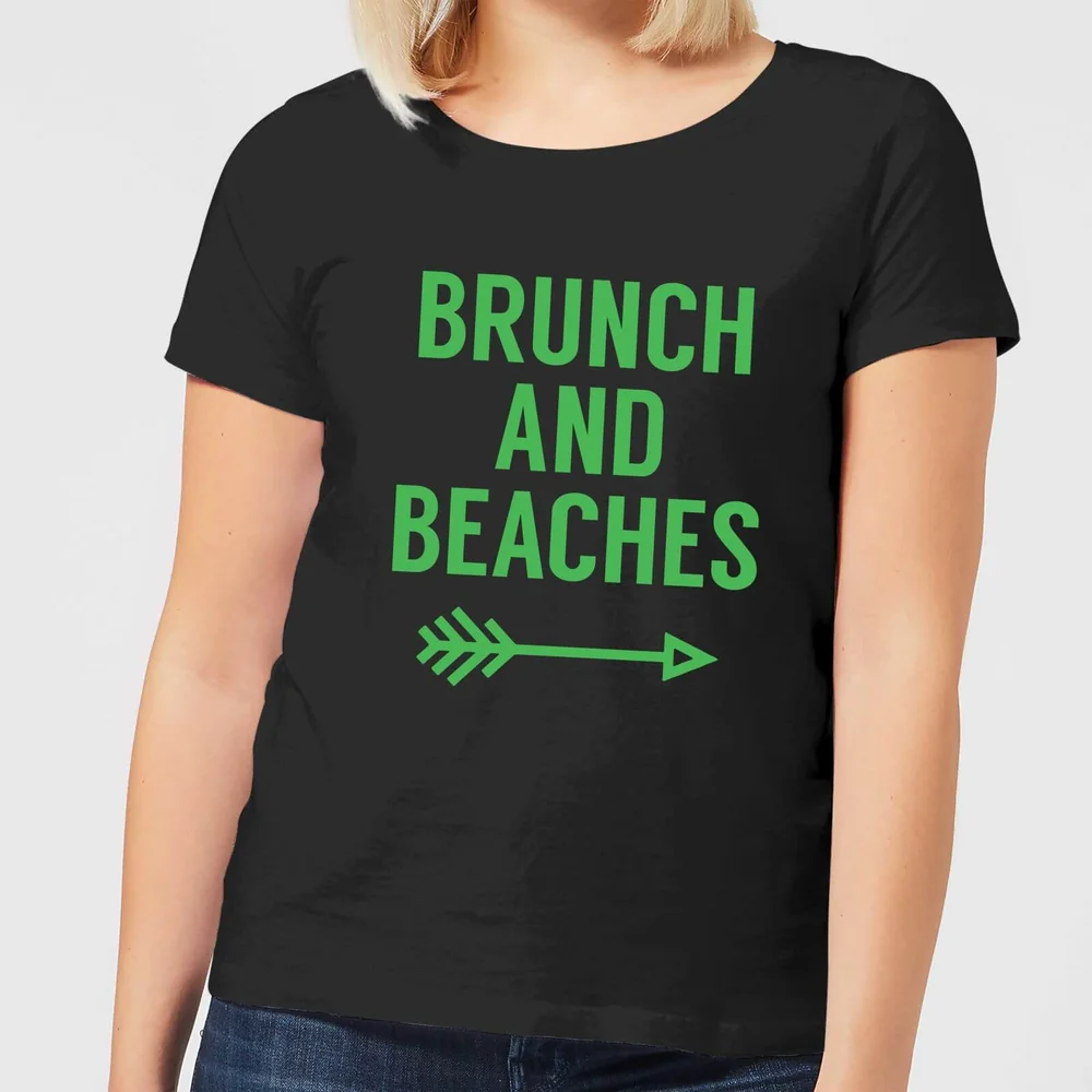 Brunch and Beaches Women's T-Shirt - Black - 3XL Afbeelding 1
