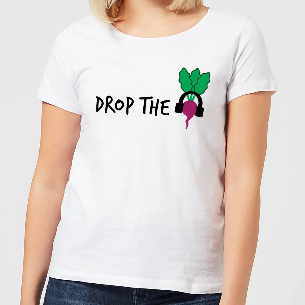 Drop the Beet Women's T-Shirt - White - S - Wit Afbeelding 1