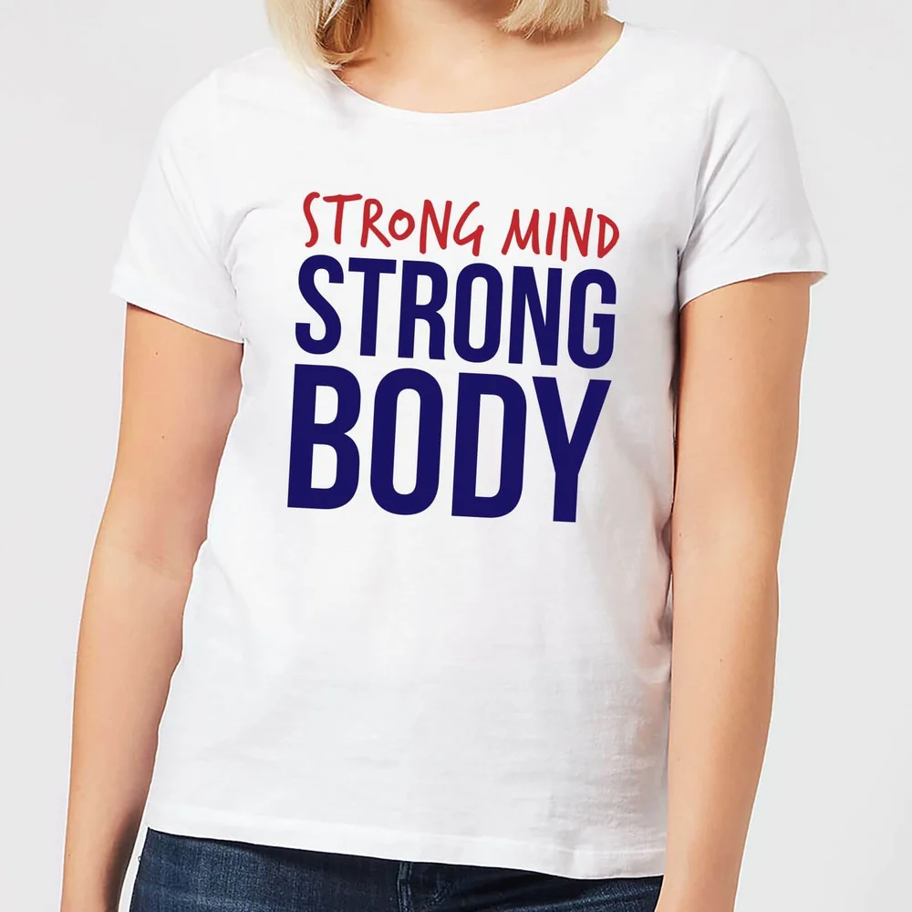 Strong Mind Strong Body Women's T-Shirt - White - S - Wit Afbeelding 1