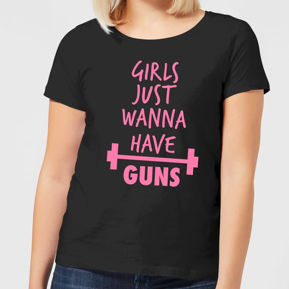 Girls Just Wanna have Guns Women's T-Shirt - Black - 3XL Afbeelding 1