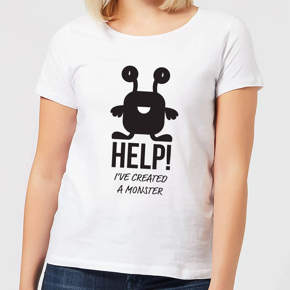 HELP Ive Created a Monster Women's T-Shirt - White - S - Wit Afbeelding 1