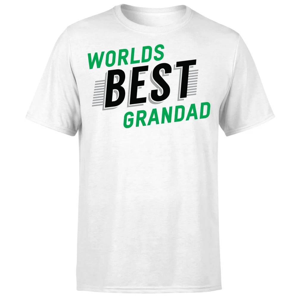 Worlds Best Grandad T-Shirt - White - S Afbeelding 1