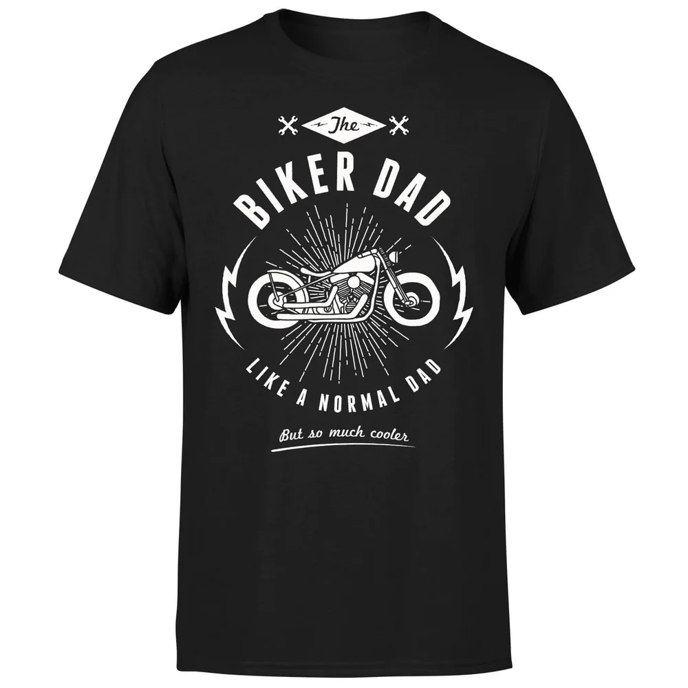 Biker Dad T-Shirt - Black - S Afbeelding 1