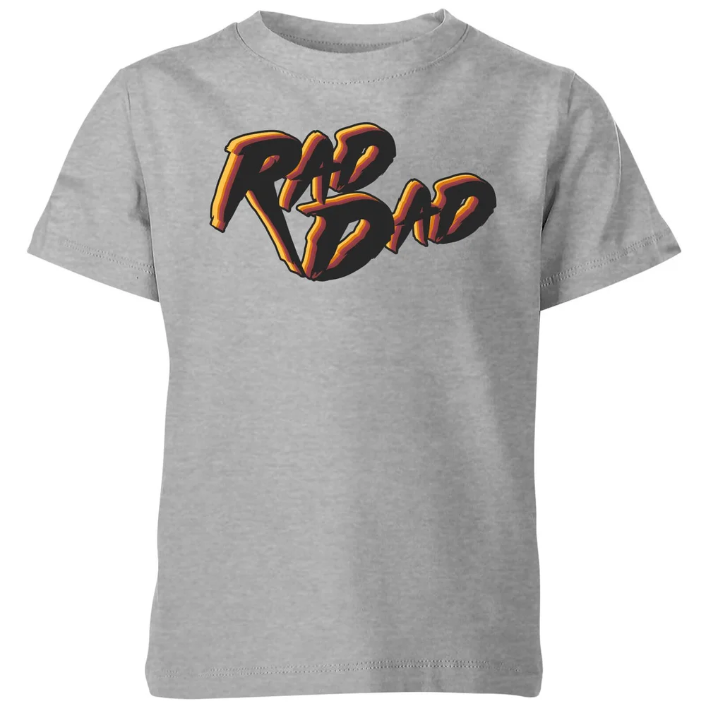 Rad Dad Kids' T-Shirt - Grey - 98/104 (3-4 jaar) - Grijs Afbeelding 1