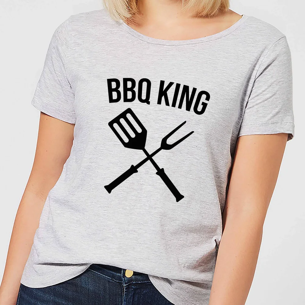BBQ King Women's T-Shirt - Grey - S - Grijs Afbeelding 1