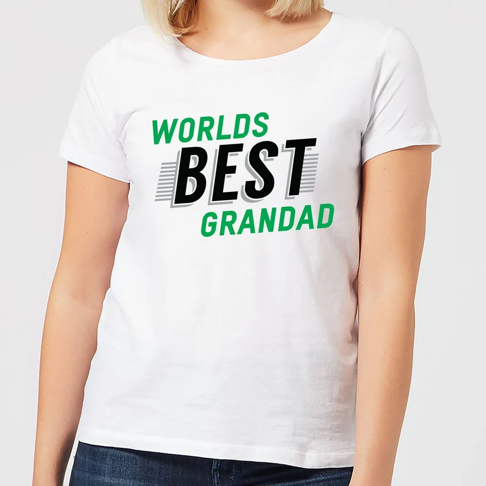 Worlds Best Grandad Women's T-Shirt - White - S - Wit Afbeelding 1
