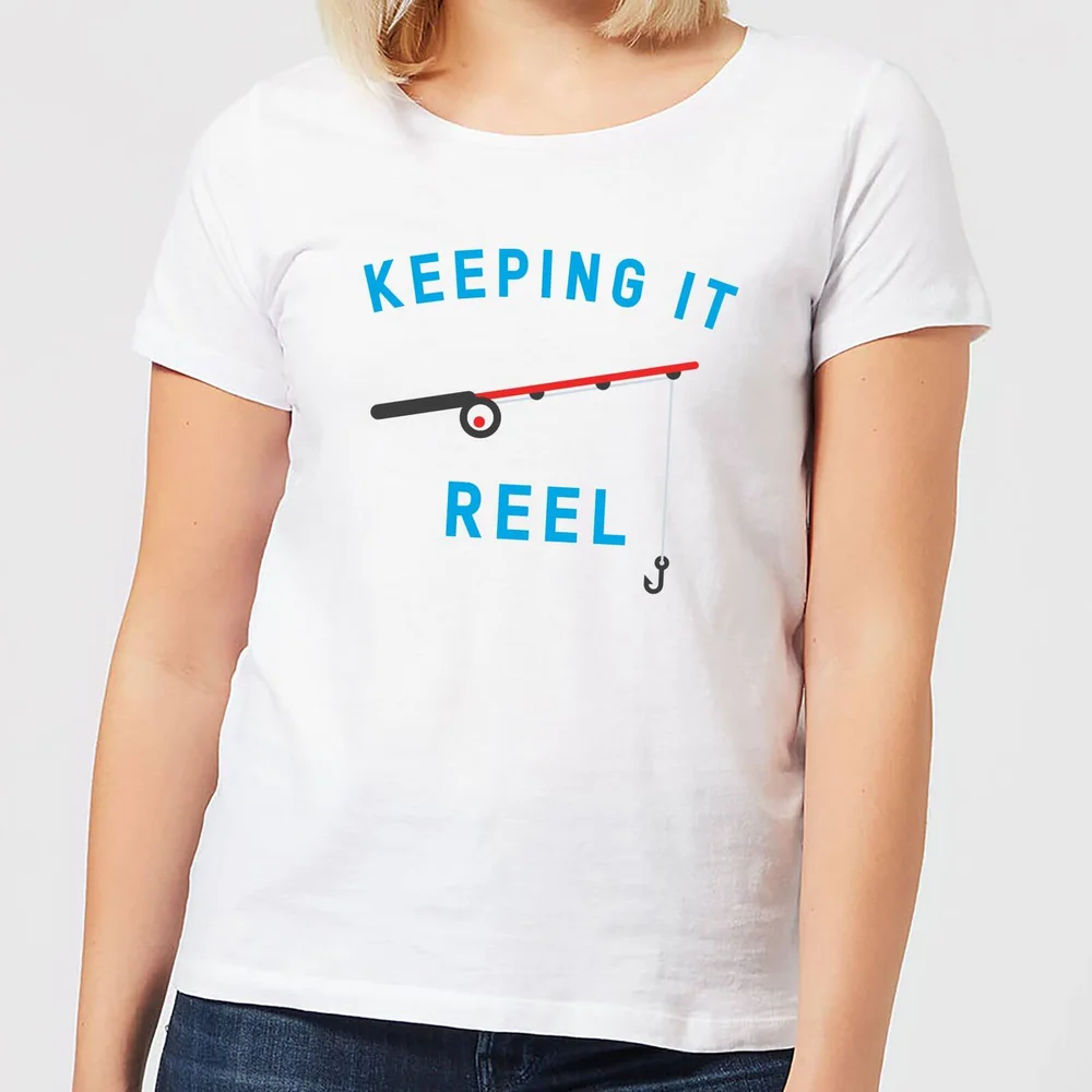 Keeping it Reel Women's T-Shirt - White - S - Wit Afbeelding 1
