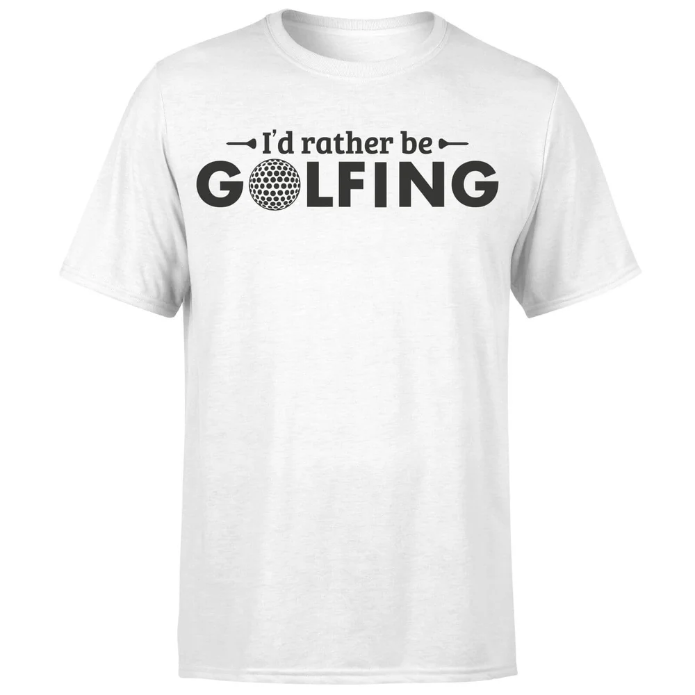 Id rather be Golfing T-Shirt - White - S Afbeelding 1
