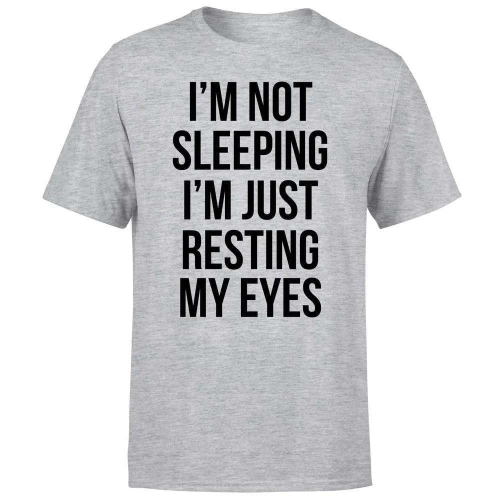 Im not Sleeping Im Resting my Eyes T-Shirt - Grey - S Afbeelding 1