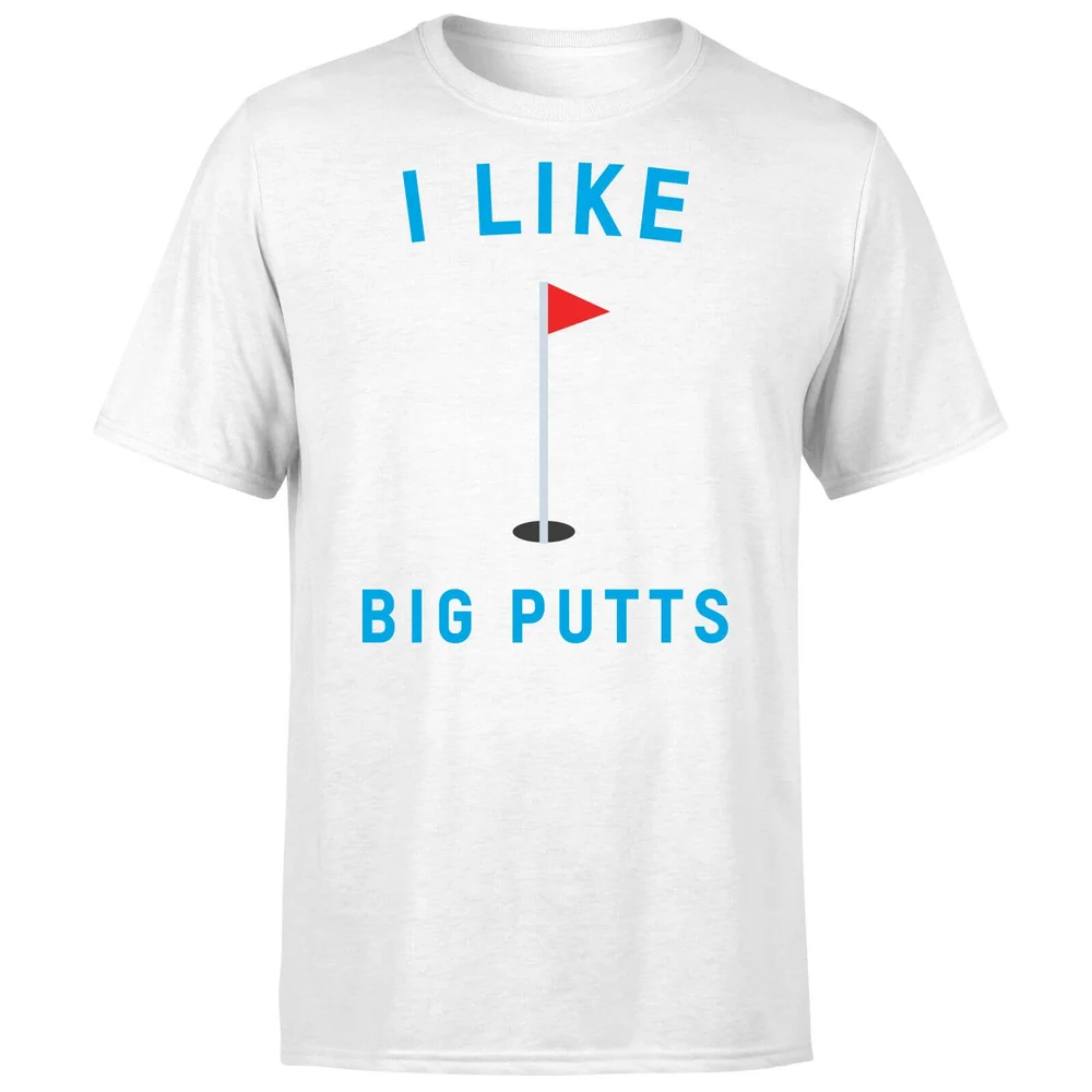 I Like Big Putts T-Shirt - White - S - Wit Afbeelding 1