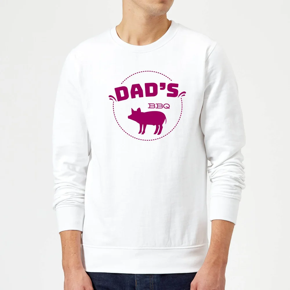 Dads BBQ Sweatshirt - White - S - Wit Afbeelding 1
