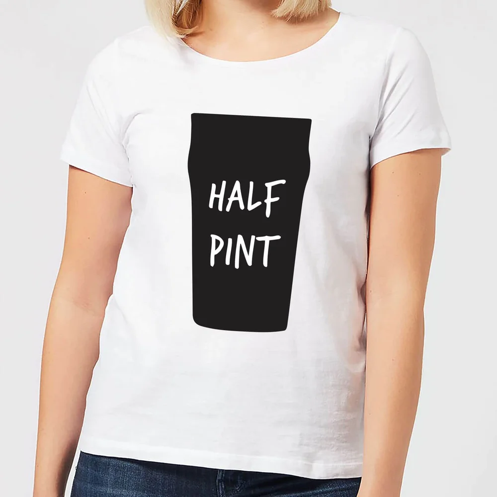 Half Pint Women's T-Shirt - White - S - Wit Afbeelding 1