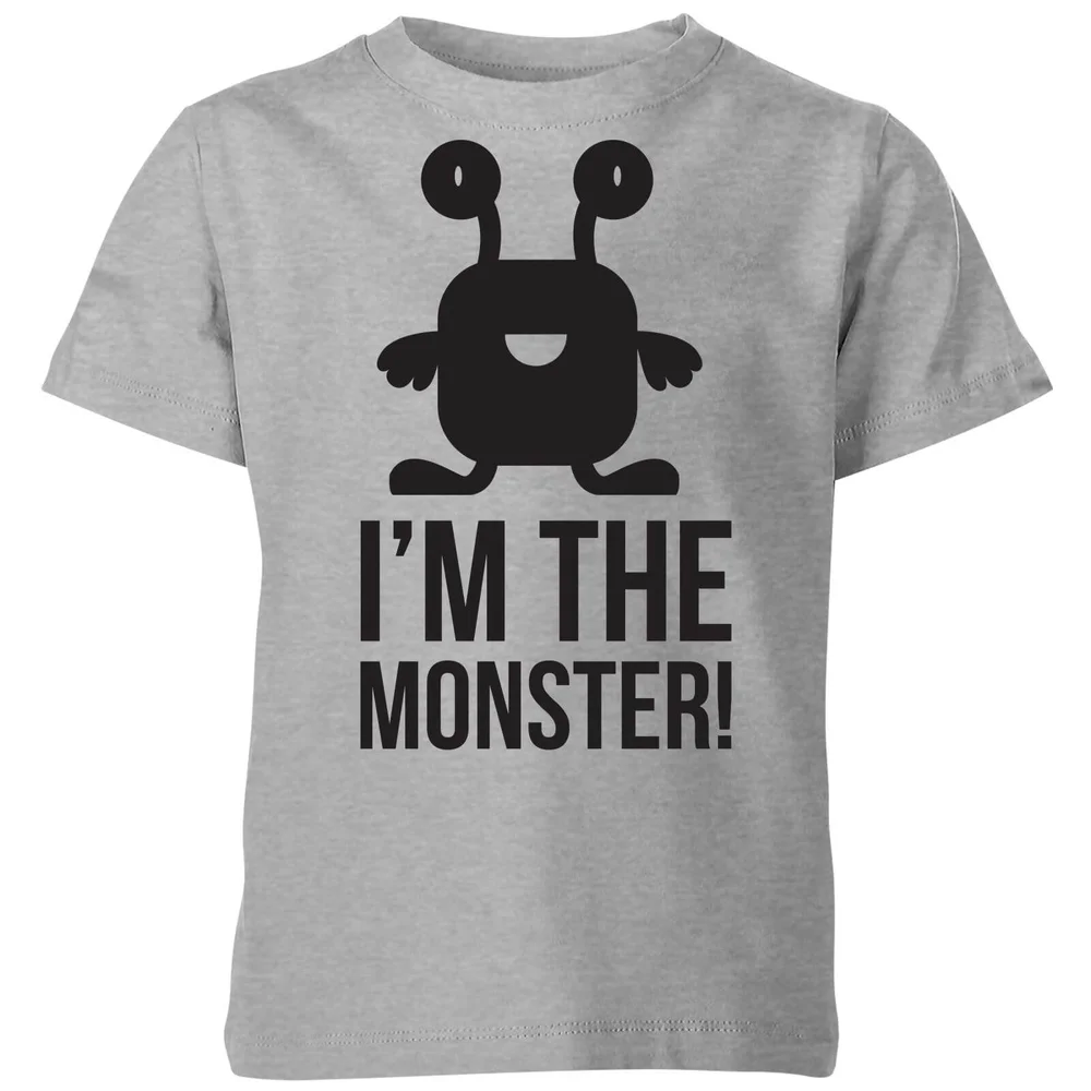 My Little Rascal I'm the Monster Kids' T-Shirt - Grey - 98/104 (3-4 jaar) - Grijs Afbeelding 1
